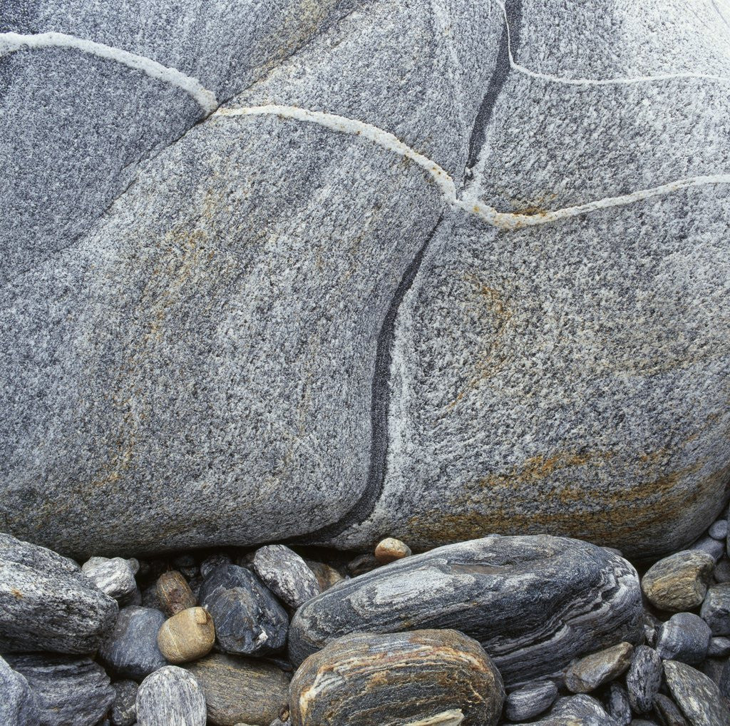 Detail of Rocks Against Boulder by Anonymous