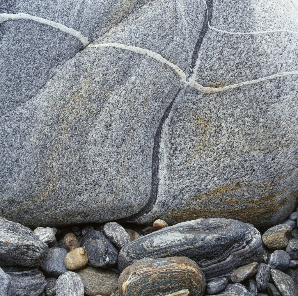 Detail of Rocks Against Boulder by Corbis