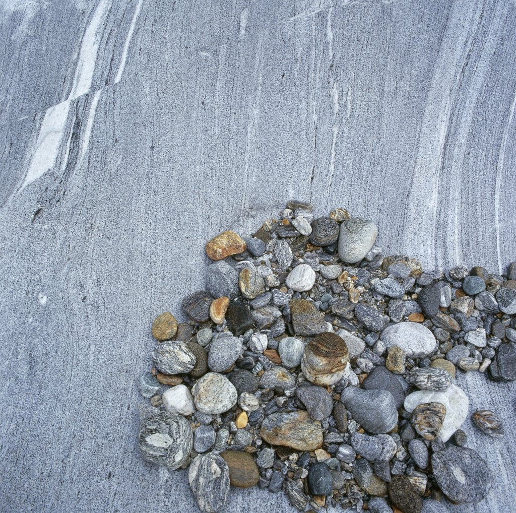Detail of Pebbles on Boulder by Anonymous