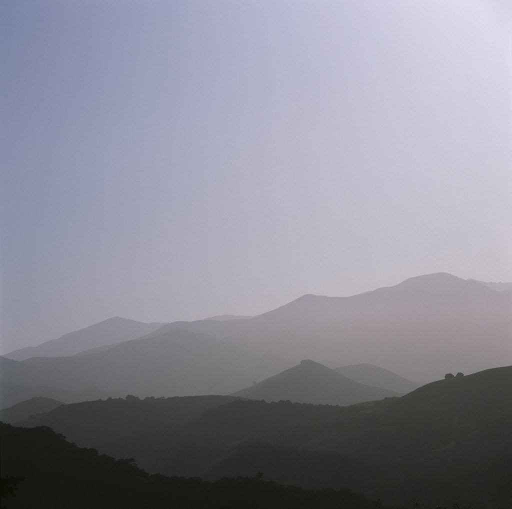 Detail of Hills in Silhouette by Anonymous