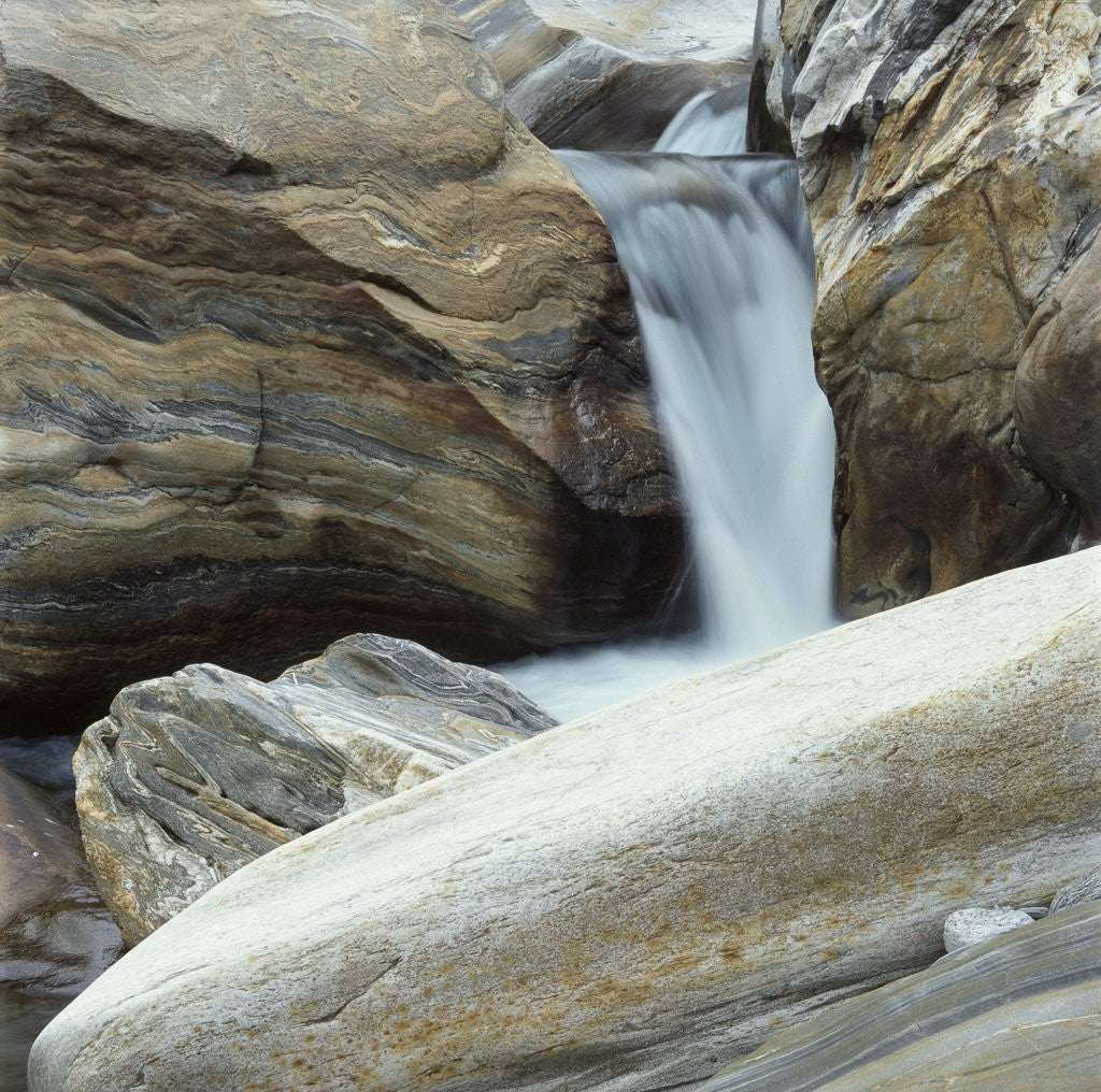 Detail of Waterfall in Verzasca Valley by Anonymous