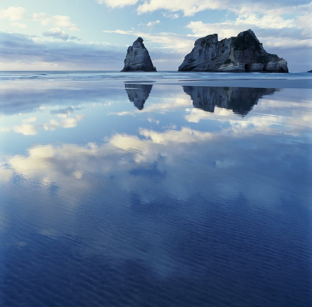 Detail of Sea Stacks in Ocean by Anonymous
