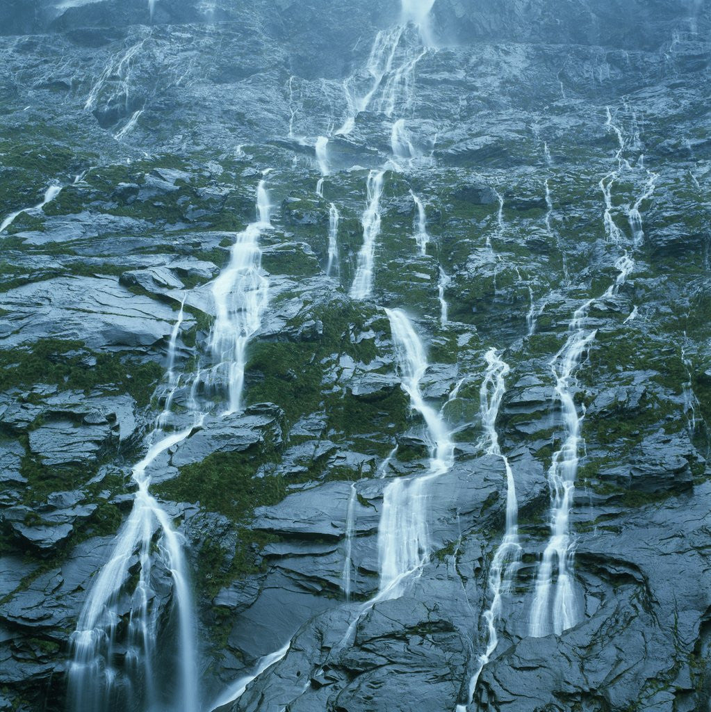 Detail of Cascading Waterfall by Anonymous