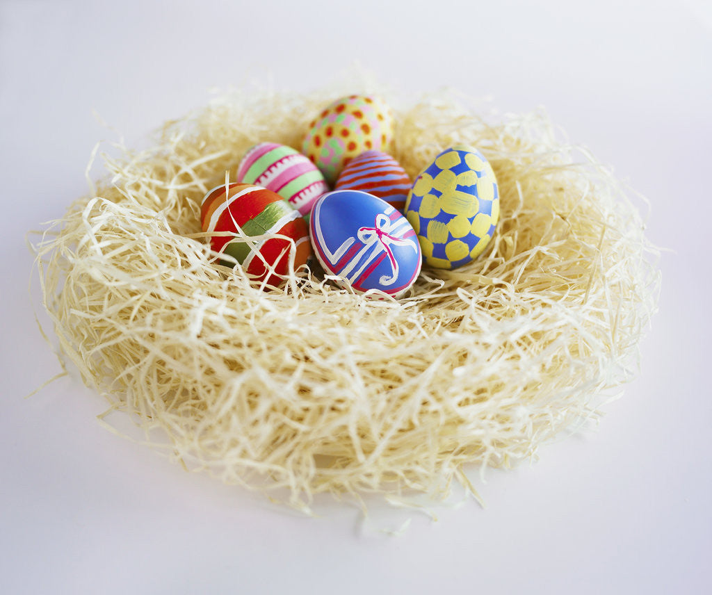 Detail of Easter Eggs in a Nest by Anonymous