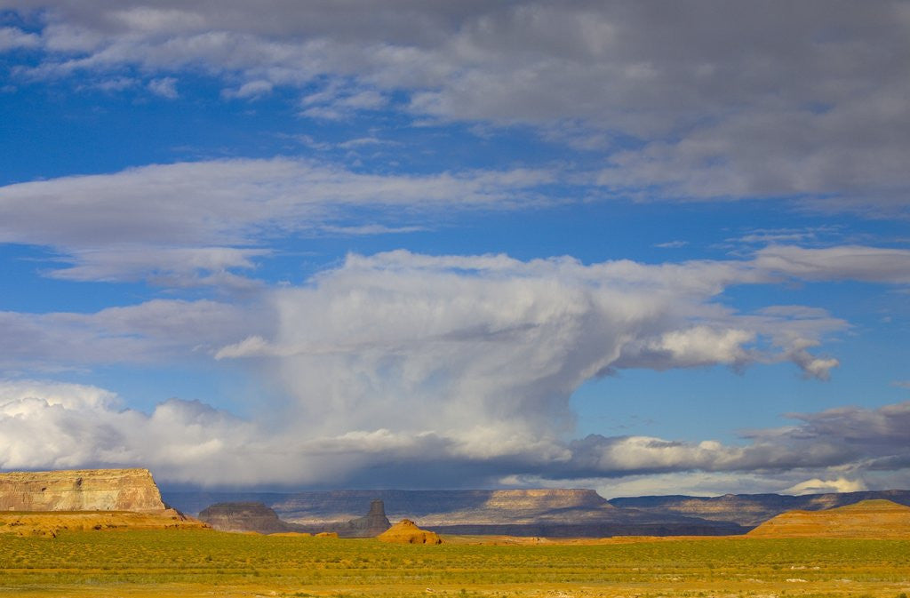 Detail of Clouds Over Buttes and Grassland by Anonymous