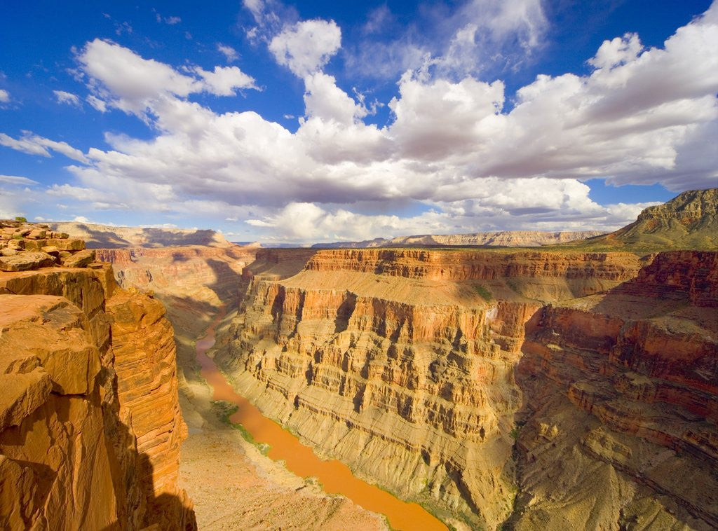 Detail of Grand Canyon and Colorado River by Corbis