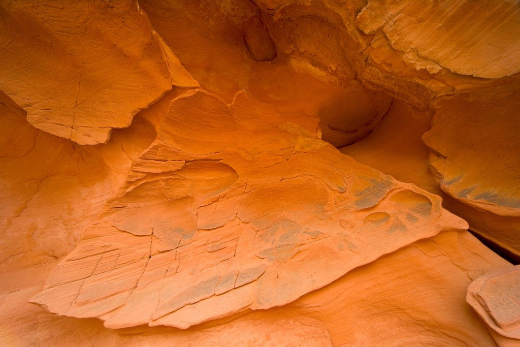 Detail of Eroded Sandstone Cliff by Anonymous
