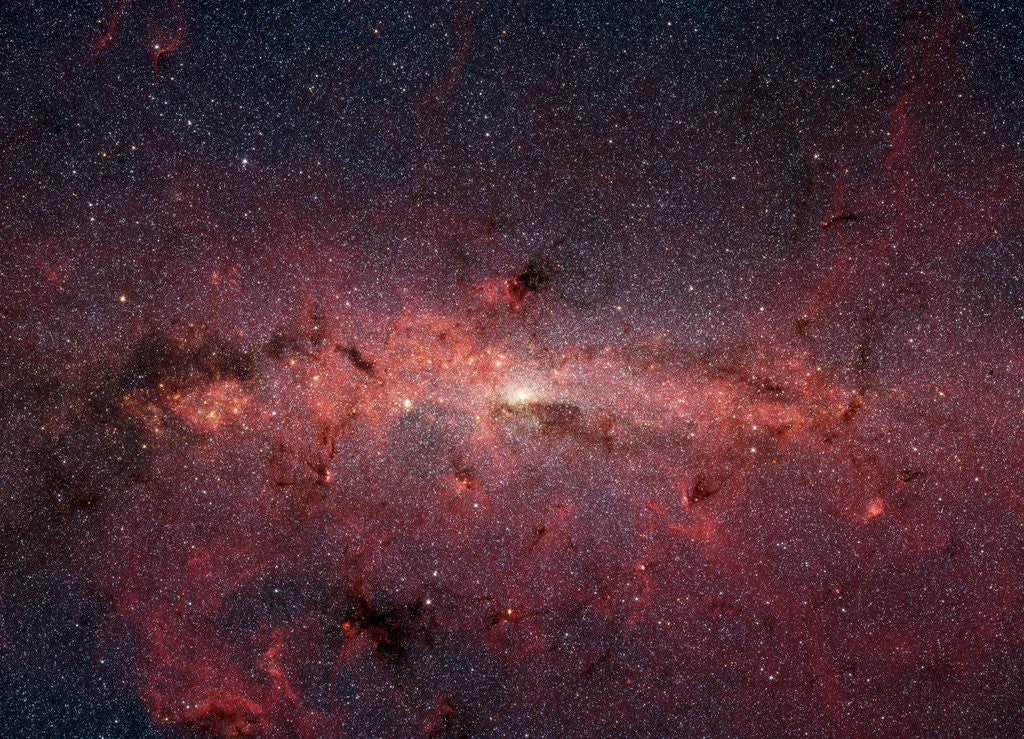 Detail of Center of Milky Way Galaxy from Spitzer Space Telescope by Anonymous