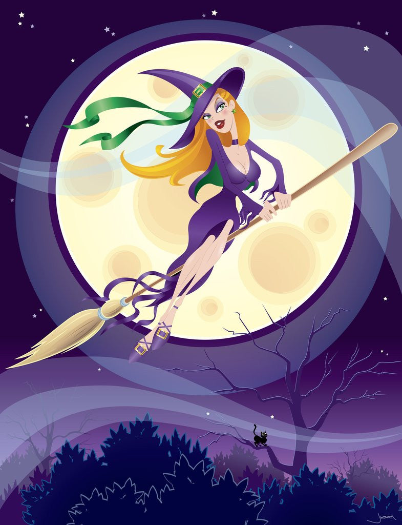 Detail of Sexy Witch by Anonymous