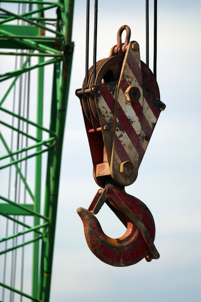 Detail of Hook on Construction Crane by Corbis