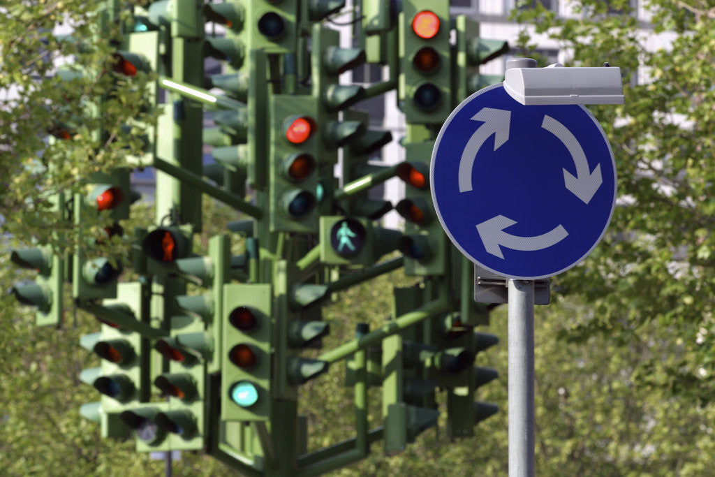 Detail of Traffic Light Tree at London Docklands by Anonymous