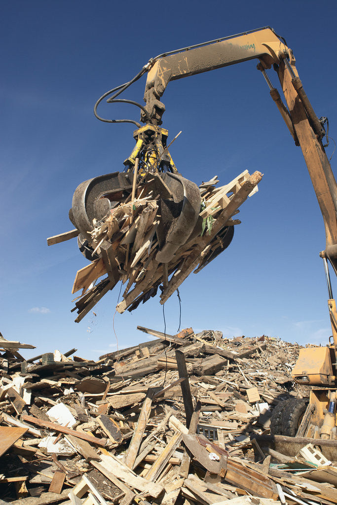 Detail of Construction Waste Being Sorted for Recycling by Corbis