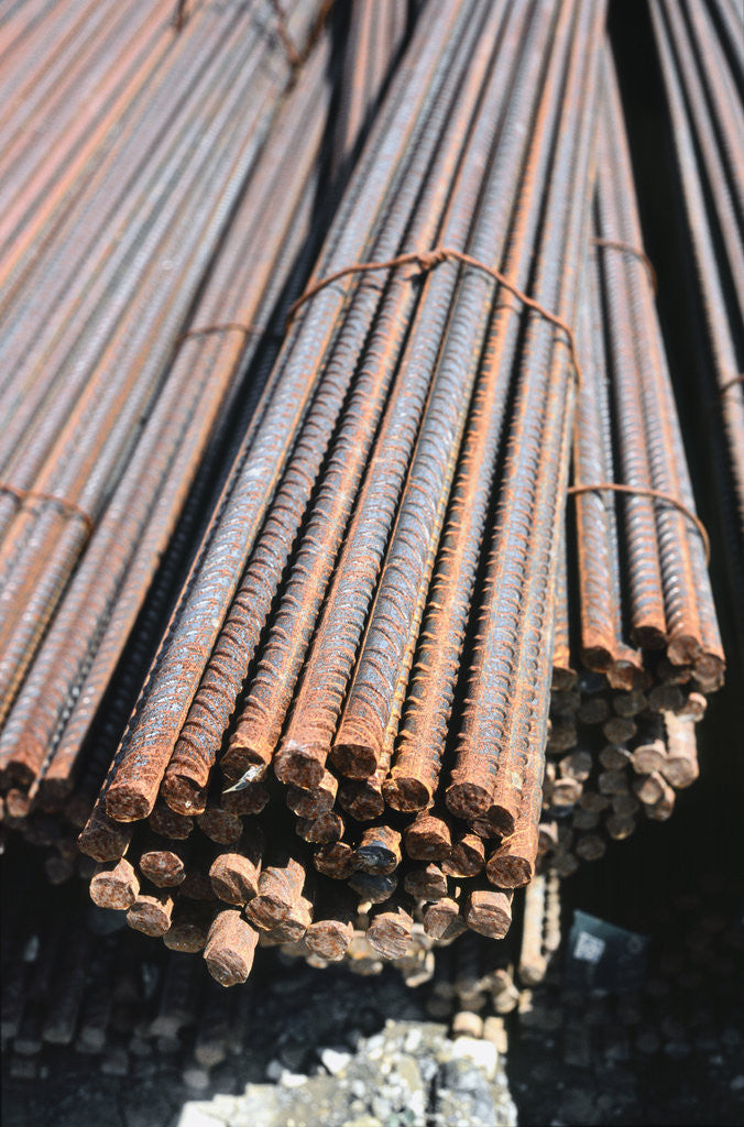 Detail of Bundle of Metal Beams by Anonymous