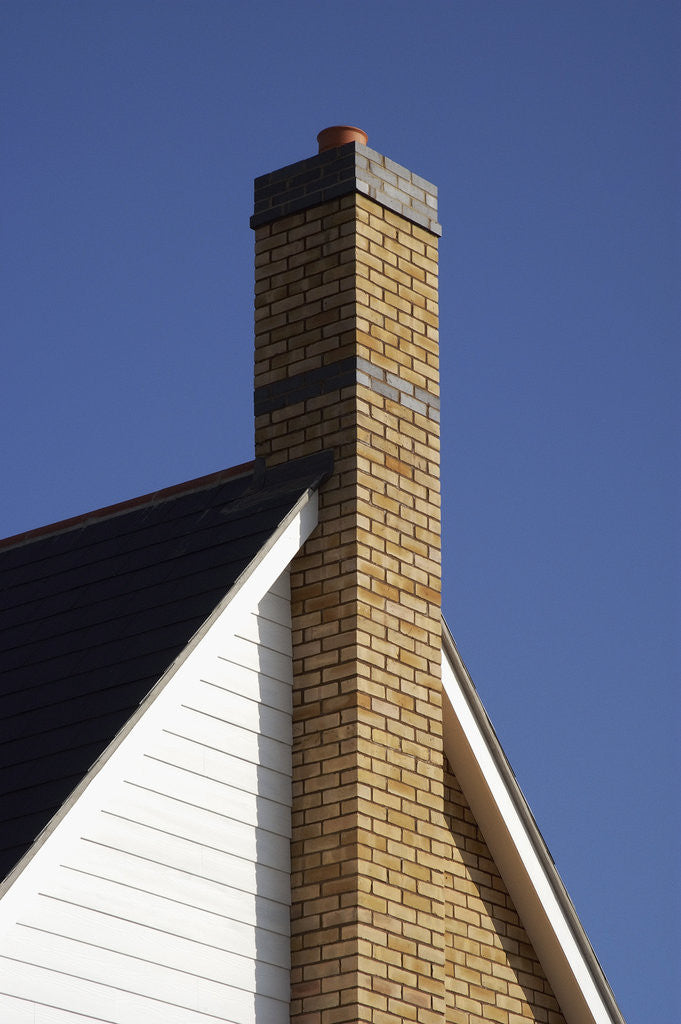 Detail of Chimney at End of House by Anonymous