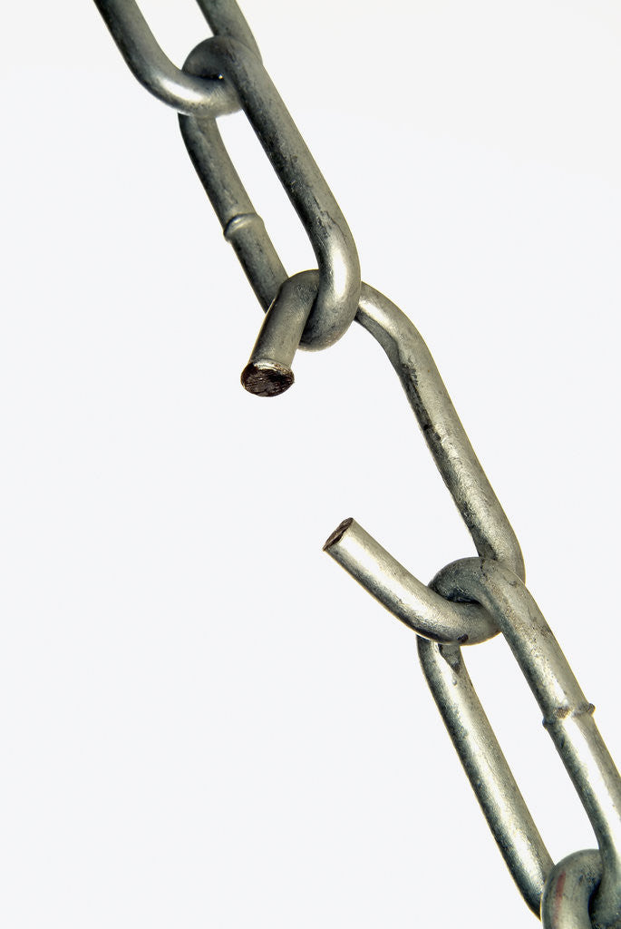 Detail of Broken Link in a Chain by Anonymous