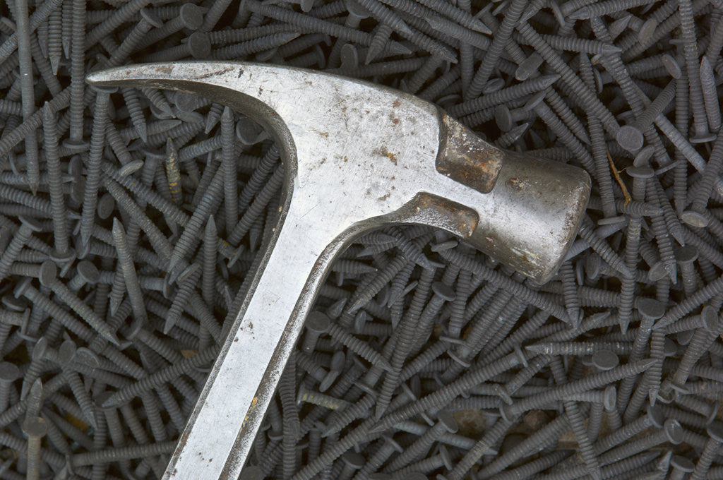 Detail of Hammer and Nails by Anonymous