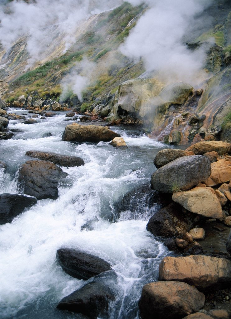 Detail of Stream in Valley of the Geysers by Anonymous