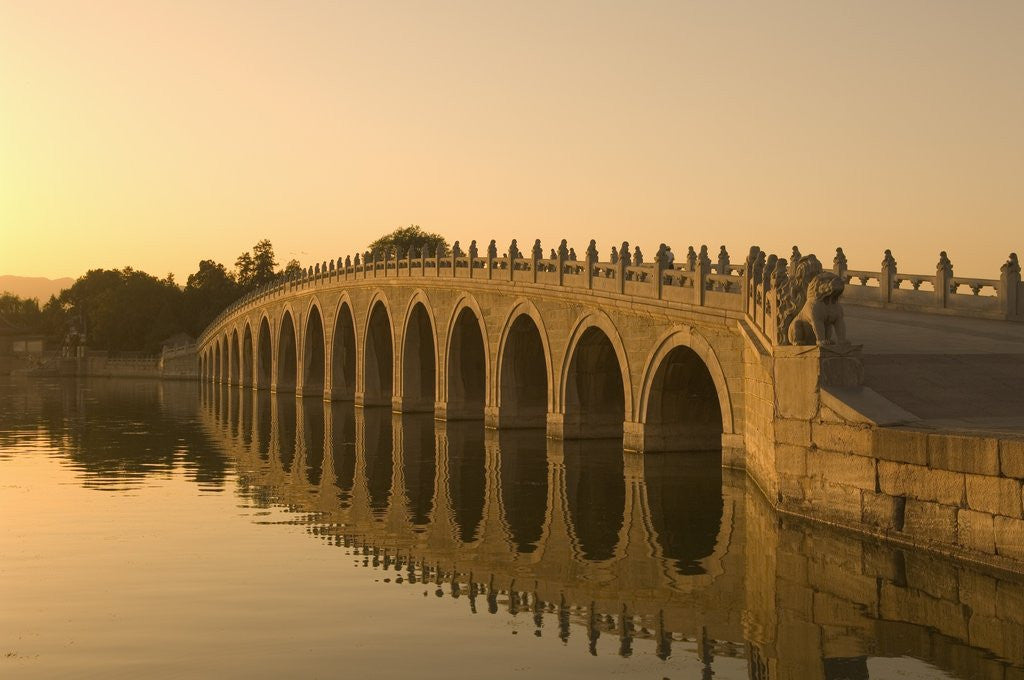 Detail of Seventeen Arch Bridge on Kunming Lake in Beijing by Anonymous