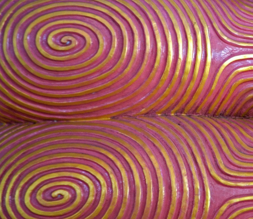 Detail of Toe Detail on Reclining Buddha by Anonymous