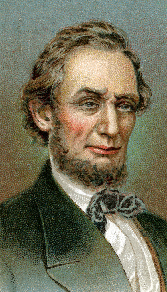 Detail of Tobacco Card Illustration of Abraham Lincoln by Anonymous