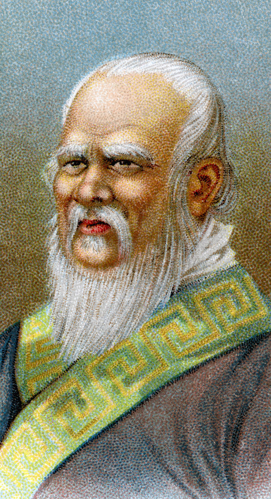Detail of Tobacco Card Illustration of Confucius by Anonymous