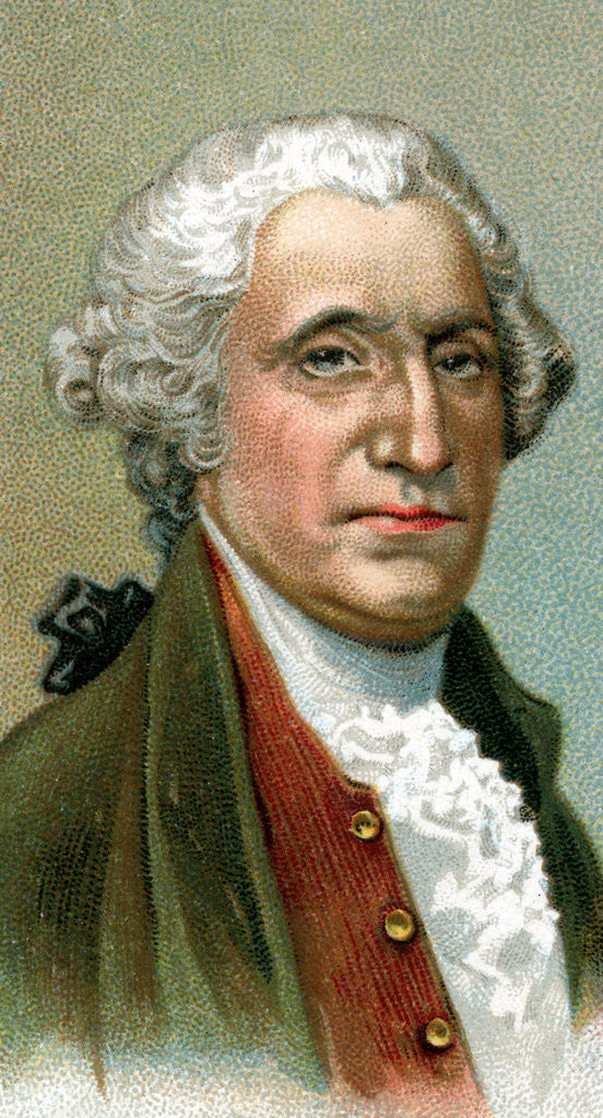 Detail of Tobacco Card Illustration of George Washington by Anonymous