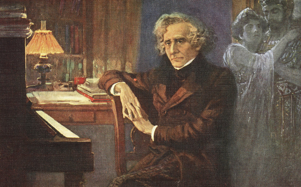 Detail of Painting of Hector Berlioz by Anonymous