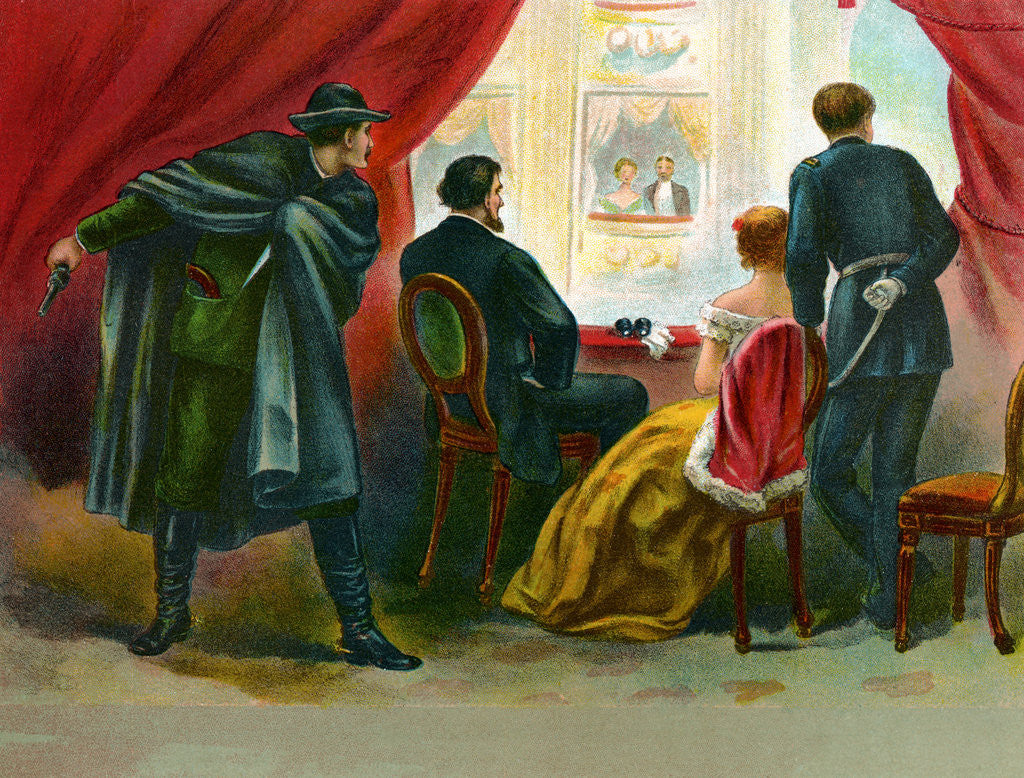 Detail of Illustration of the Assassination of President Lincoln by Anonymous
