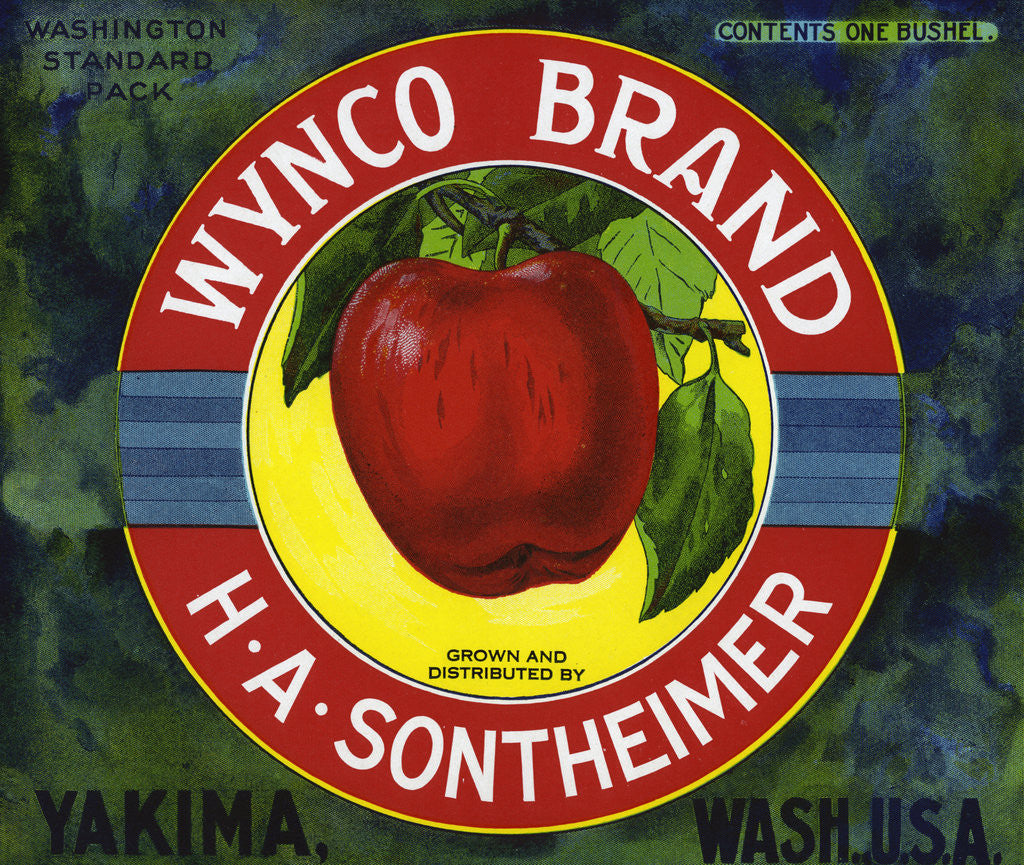 Detail of Wynco Brand Fruit Crate Label by Anonymous