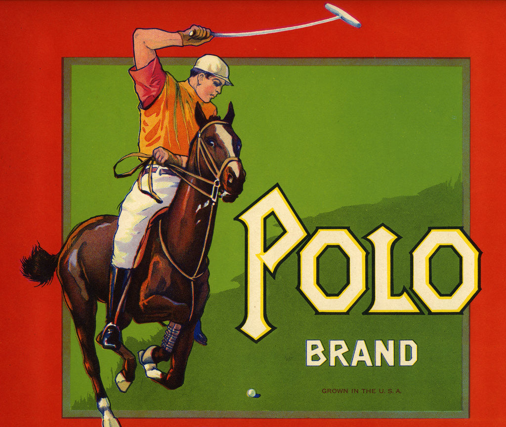 Detail of Polo Brand Fruit Crate Label by Anonymous