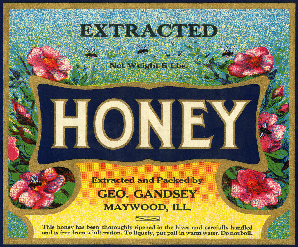 Detail of Extracted Honey Product Label by Corbis