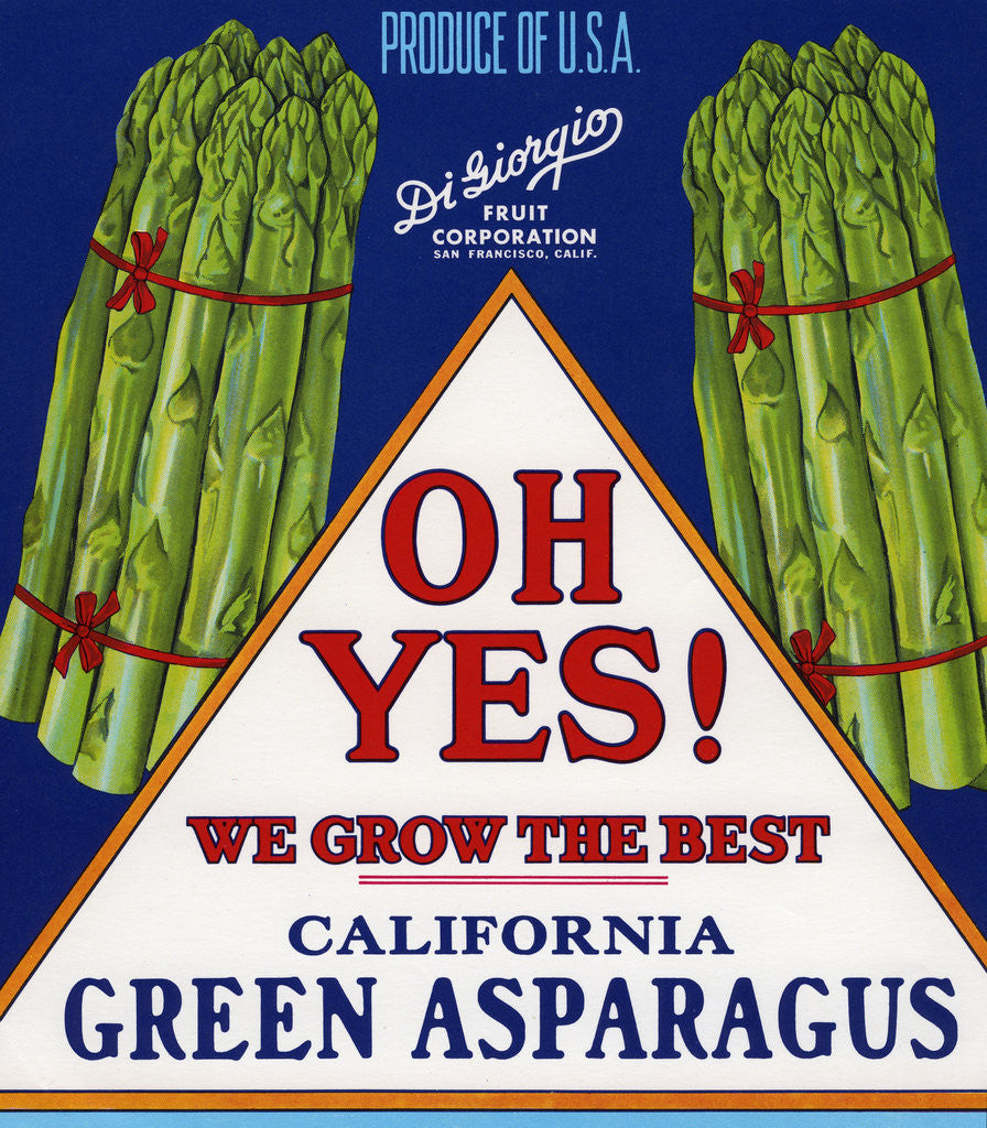 Detail of Oh Yes! We Grow the Best Product Label by Anonymous