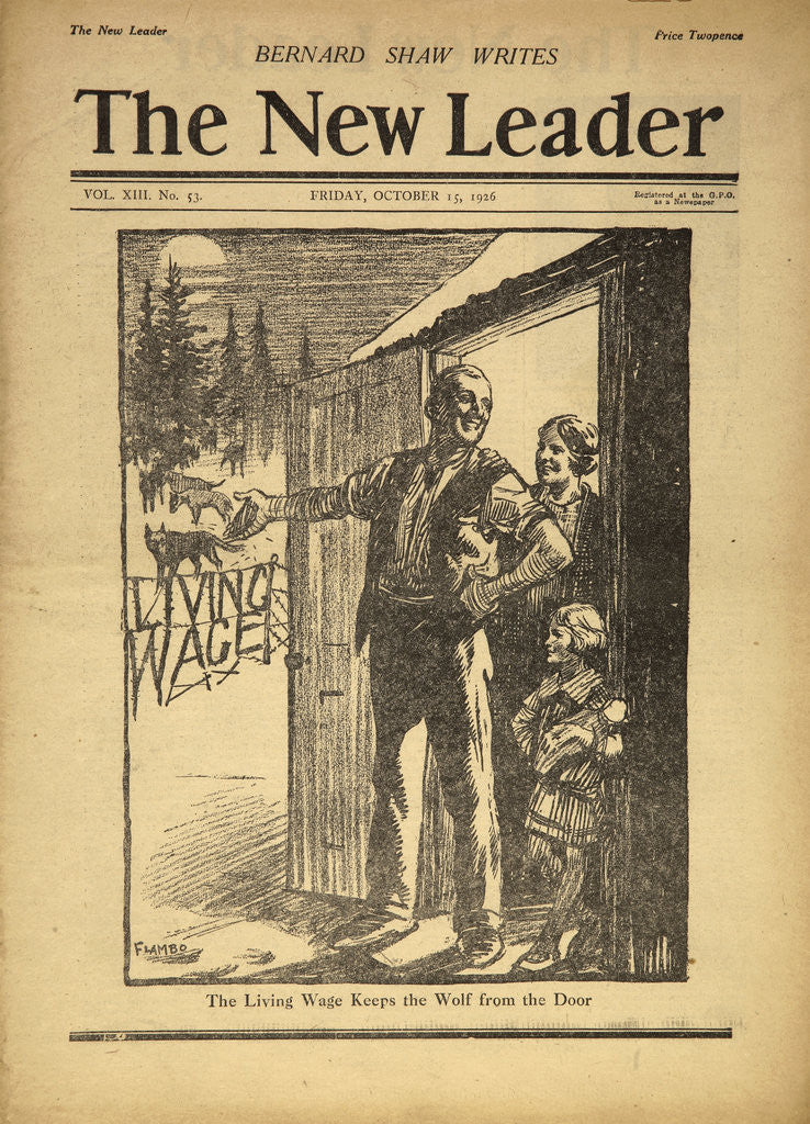 Detail of Cover Illustration of The New Leader by Anonymous