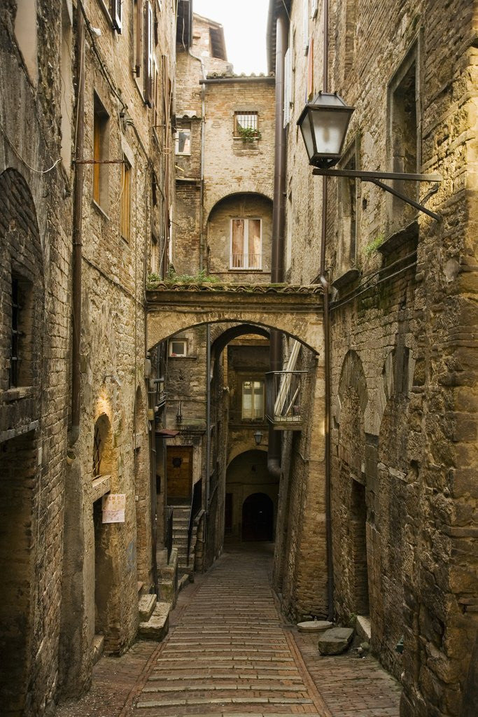Detail of Medieval Street in Perugia by Corbis