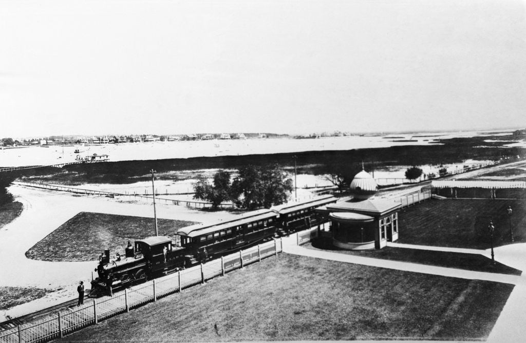 Detail of Long Island Railroad Station by Sheepshead Bay