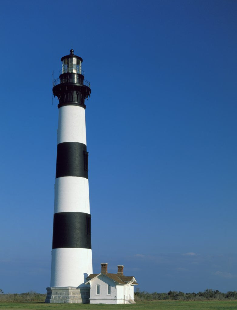 Detail of Black and White Lighthouse by Anonymous
