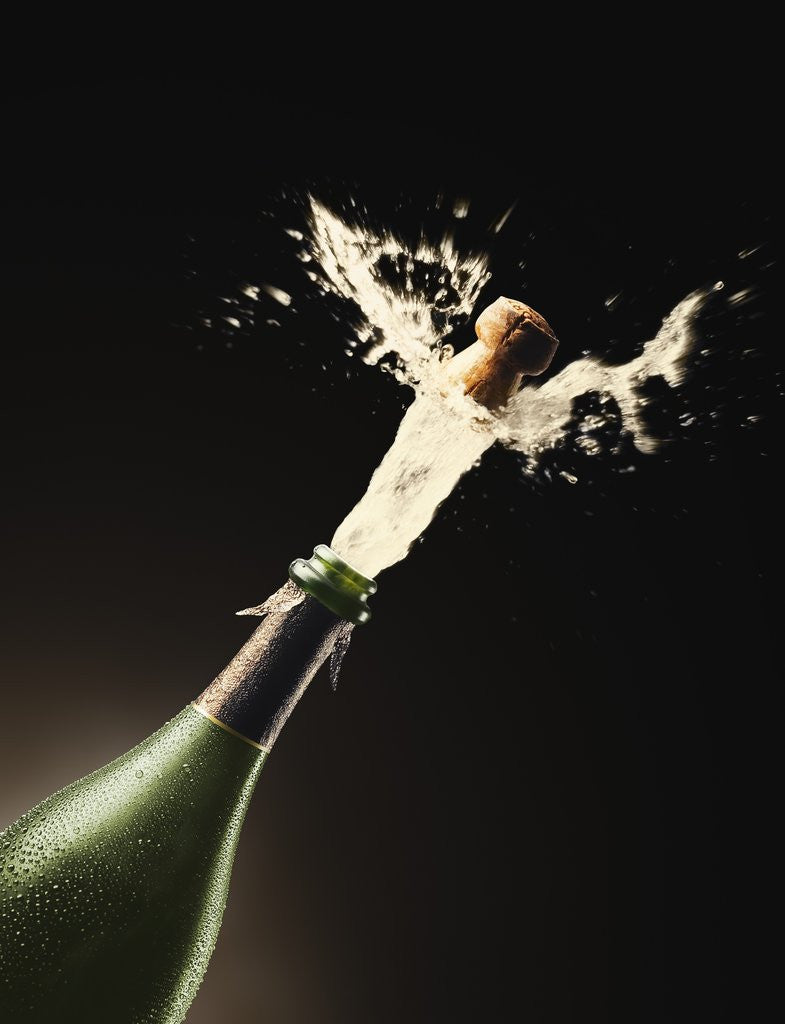 Detail of Exploding Champagne by Corbis
