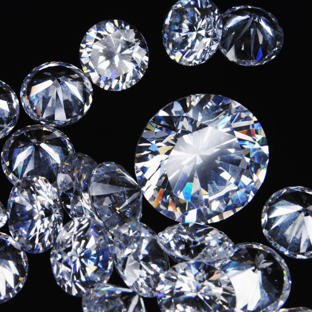 Detail of Round Cut Diamonds by Anonymous