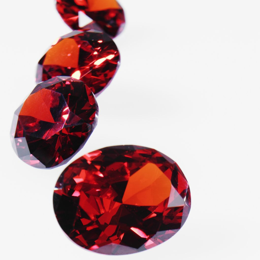 Detail of Round Cut Rubies by Anonymous