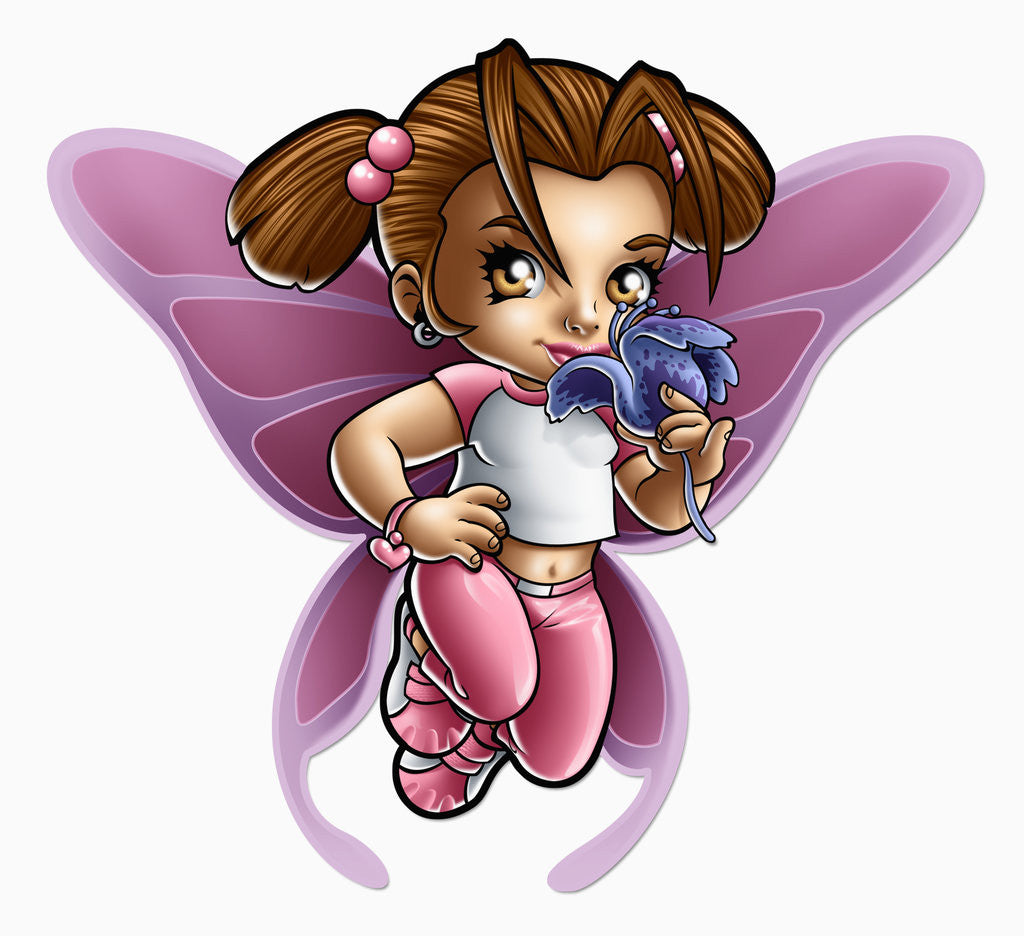 Detail of Butterfly Girl by Anonymous