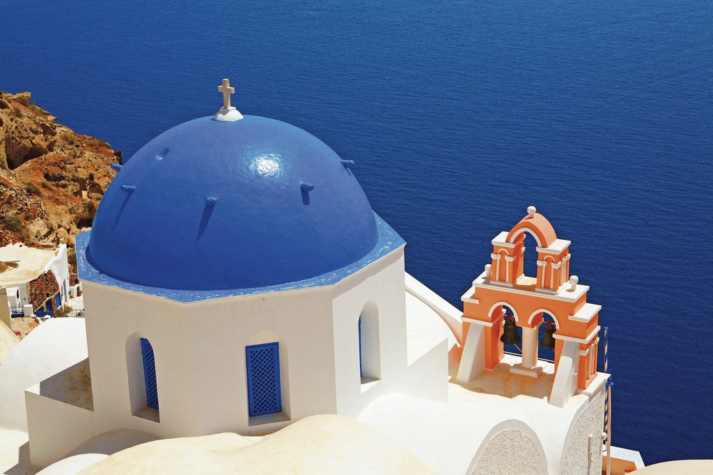 Detail of Church Overlooking the Aegean by Anonymous