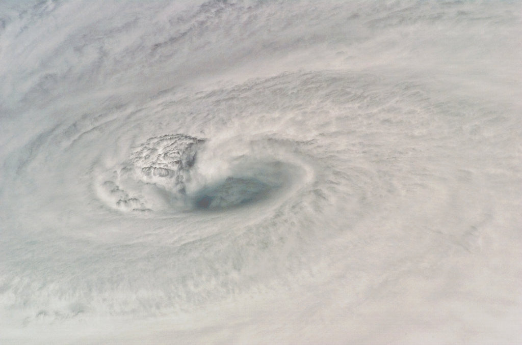 Detail of Eye of Hurricane Dean Seen from Space by Anonymous