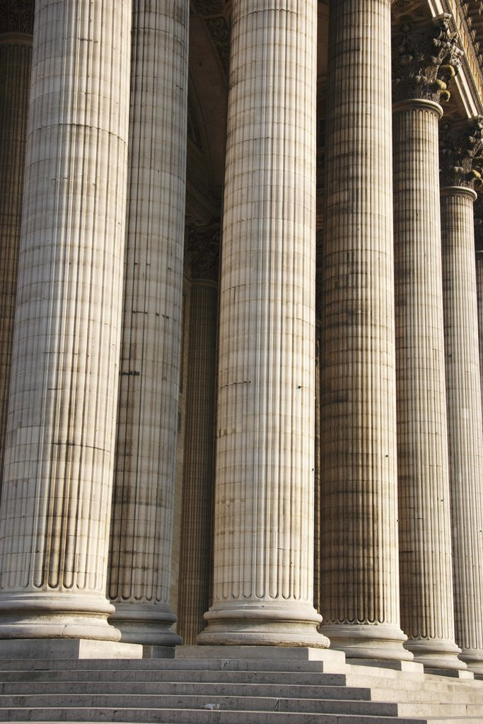 Detail of Columns of Pantheon in Paris by Corbis