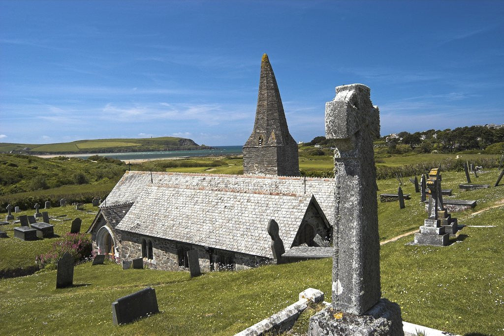 Detail of St. Enodoc Church and Cemetery by Anonymous