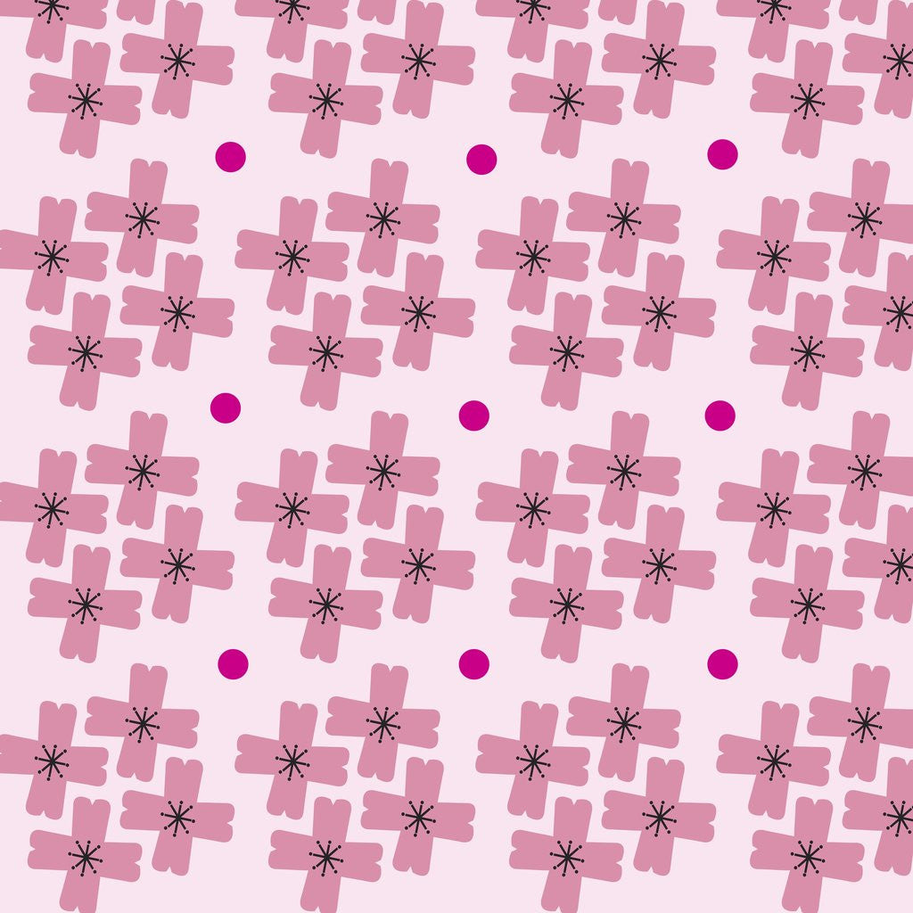 Detail of Cherry Blossom Pattern by Corbis