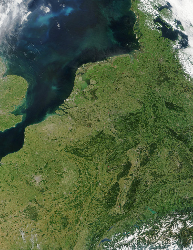 Detail of North Sea and the Low Countries of Northern Europe by Anonymous