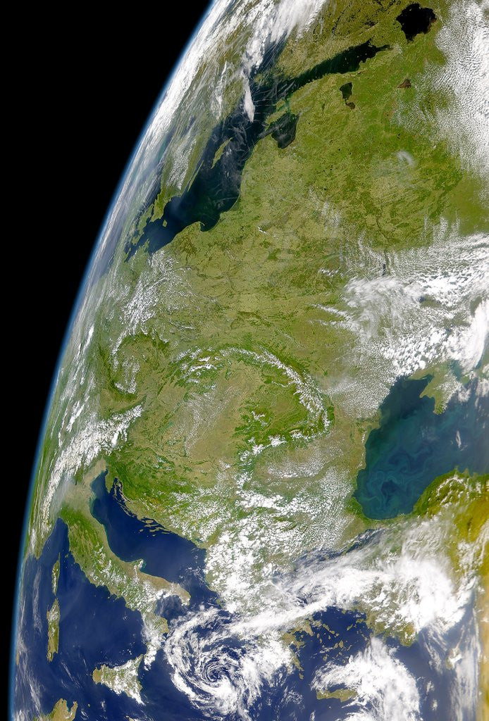 Detail of Clear Sky Over Eastern Europe by Corbis