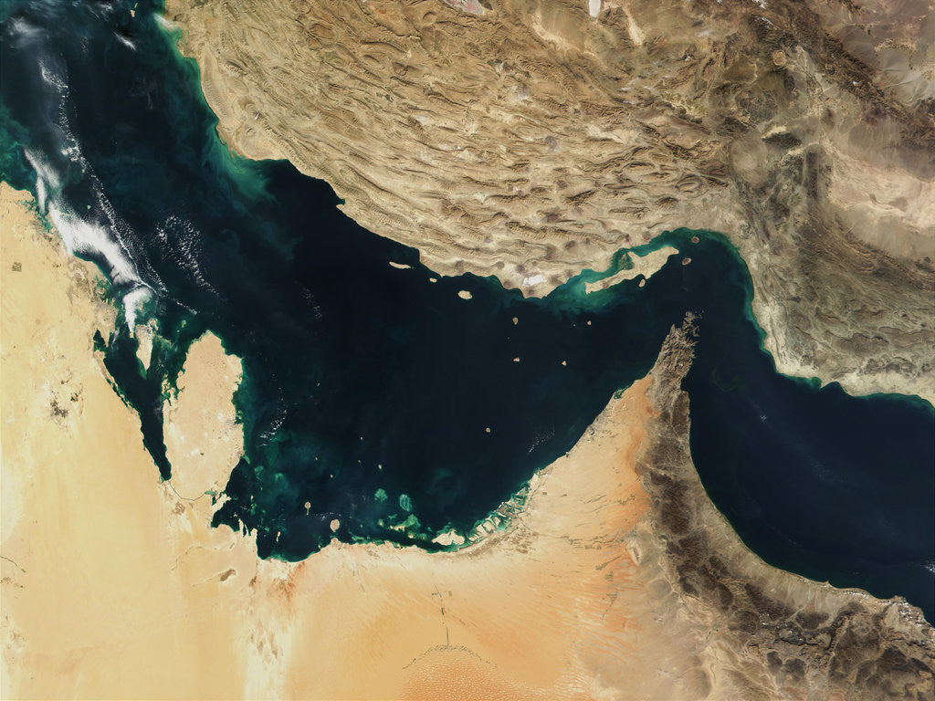Detail of Persian Gulf Around the Strait of Hormuz by Anonymous