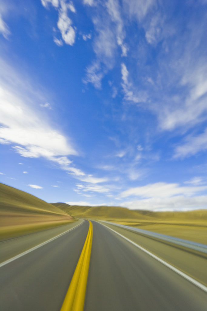 Detail of Cumulus Clouds Over Rural Highway by Anonymous