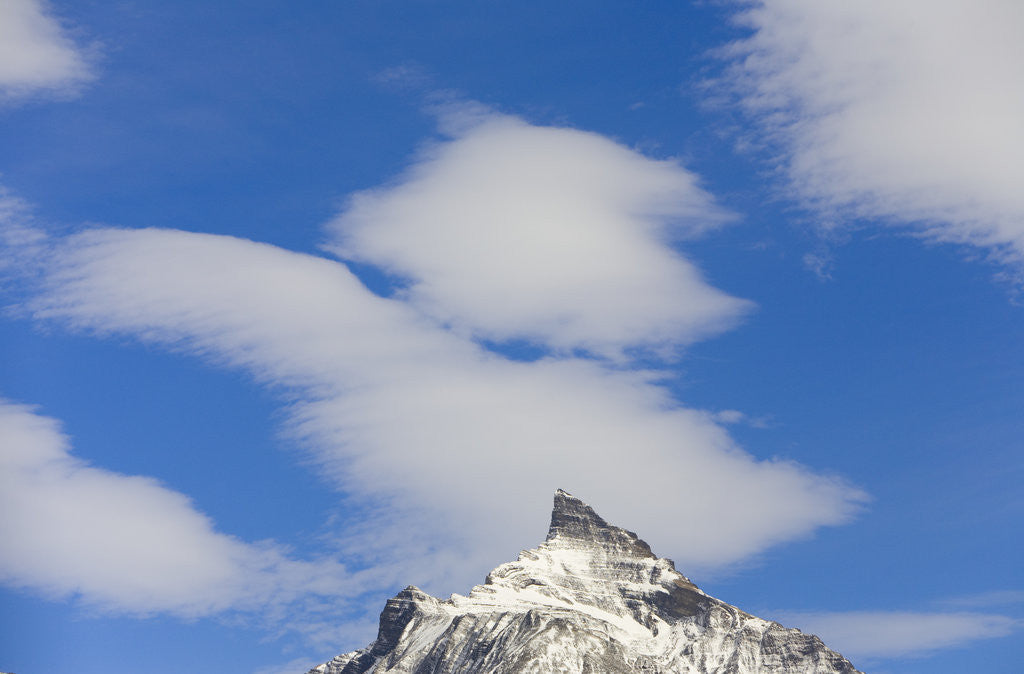 Detail of Clouds above Mountain Peak by Anonymous